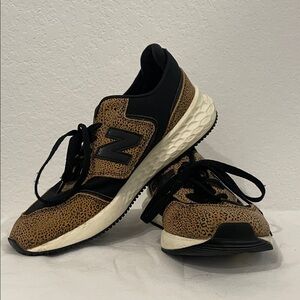 New Balance Black and Brown Cheetah print Sneakers